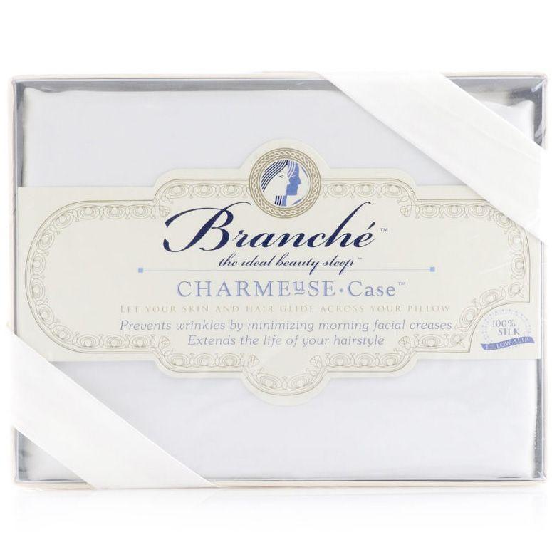 Branché | Charmeuse Silk Pillow Case | White