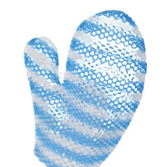 Supracor | Stimulite® Bath Mitt | Blue & White