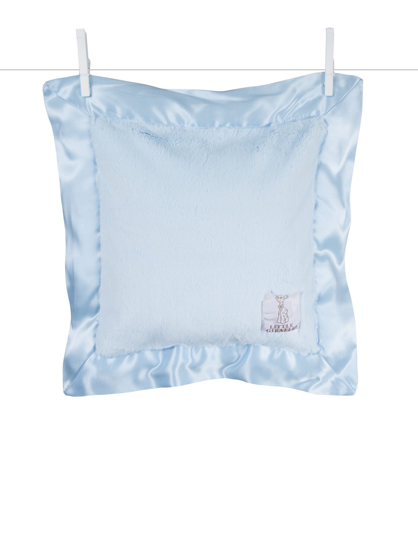 Little Giraffe | Luxe™ Baby Pillow | Blue
