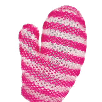 Supracor | Stimulite® Bath Mitt | Magenta & White