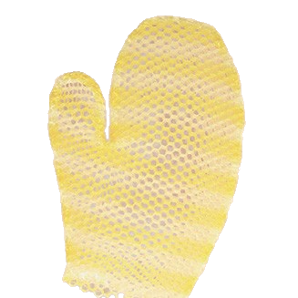 Supracor | Stimulite® Bath Mitt | Gold & White