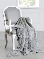 Giraffe at Home | Luxe™ Knit Throw | Fog