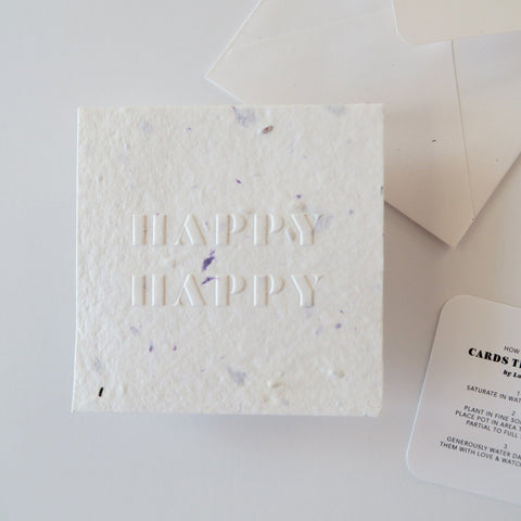 LoweCo. | HAPPY HAPPY | Plantable Poco Cards That Grow