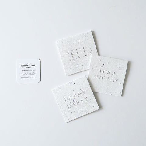 LoweCo. | HAPPY HAPPY | Plantable Poco Cards That Grow