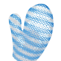 Supracor | Stimulite® Bath Mitt | Blue & White